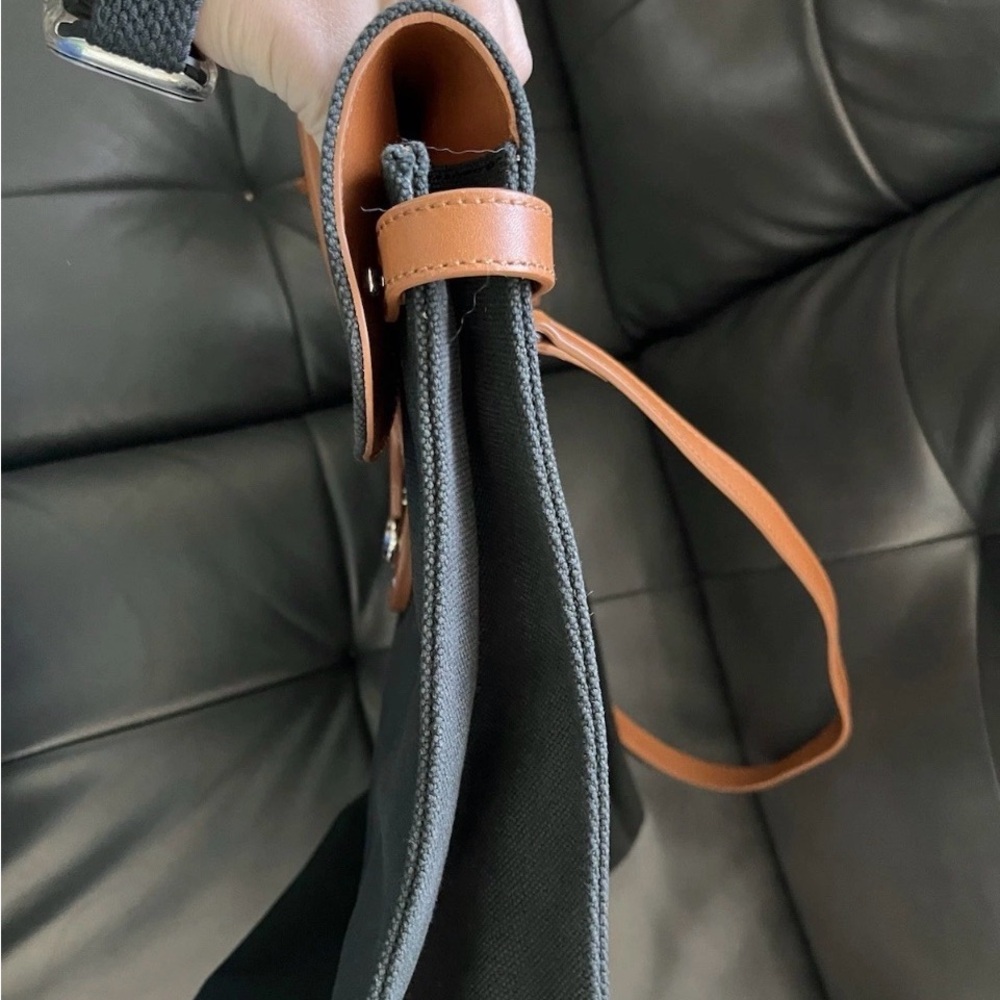 Ralph Lauren Black Canvas & Leather Trim 2 Way Bag W/ Lock & Key & COA- Unisex - Picture 14 of 16